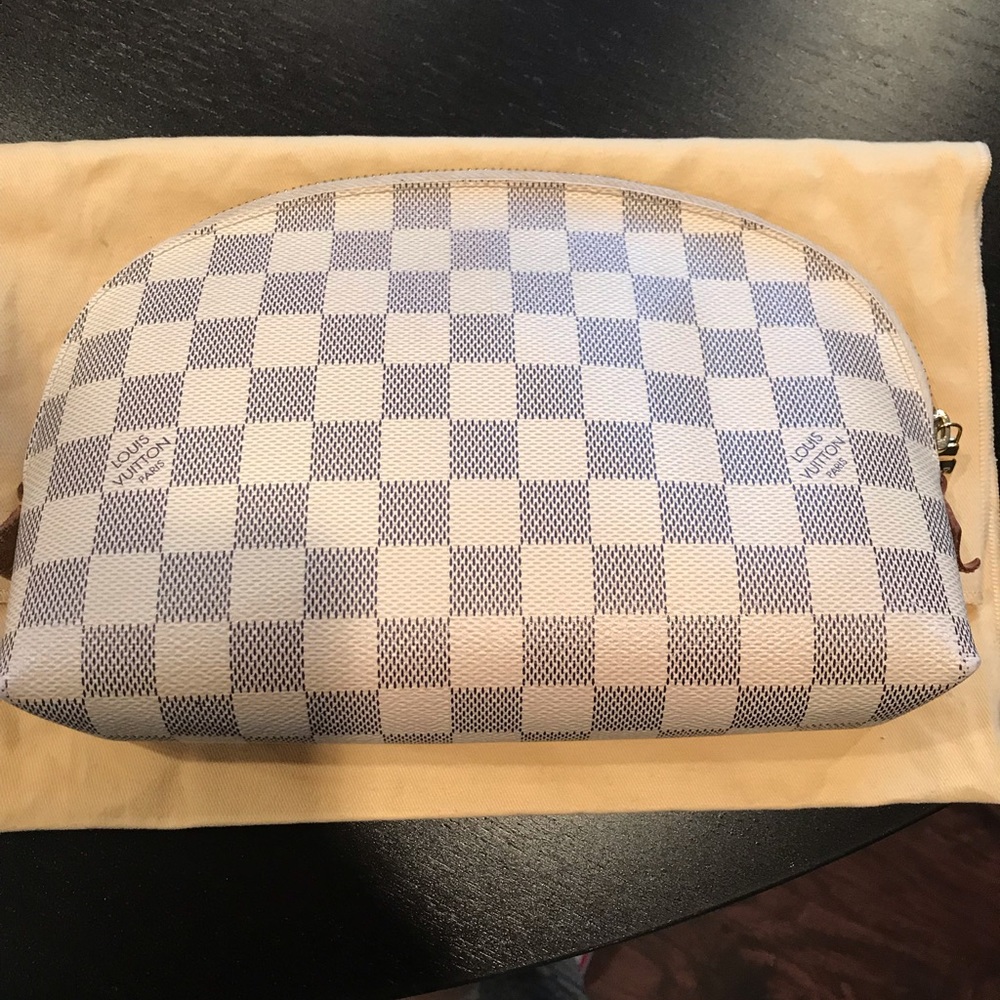 Louis Vuitton Cosmetic Pouch GM Damier Azur